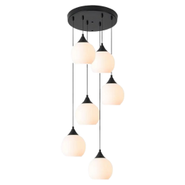 LUSTRE LED SUSPENDUE MODERNE 6X27 REF:LT12-6