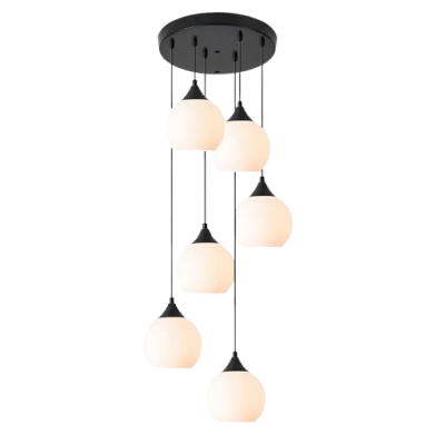 LUSTRE LED SUSPENDUE MODERNE 6X27 REF:LT12-6