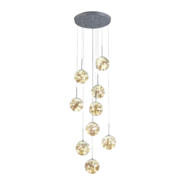 LUSTRE LED SUSPENDUE MODERNE 9X27 REF:LT01-9