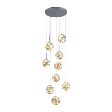 LUSTRE LED SUSPENDUE MODERNE 9X27 REF:LT01-9