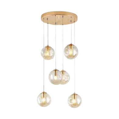 LUSTRE LED SUSPENDUE MODERNE 6X27 REF:LT17-6