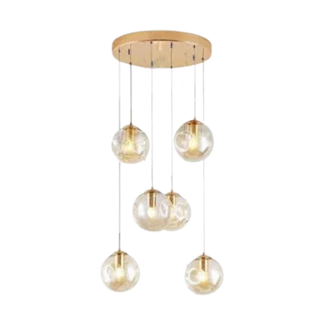 LUSTRE LED SUSPENDUE MODERNE 6X27 REF:LT17-6