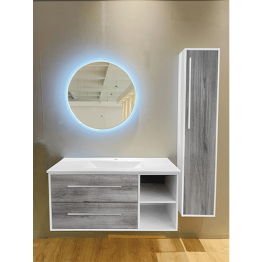 MEUBLE SALLE DE BAIN 1000*460- MIROIR 700*700MM REF:ML-1078C