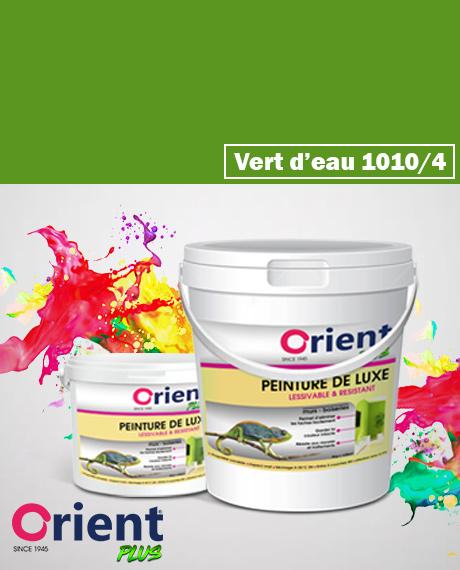 PEINTURE A L'EAU INT/EXT " ORIENT PLUS" 4KG VERT D'EAU REF:1010/4