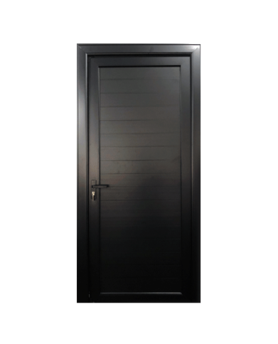 PORTE PLEINE ALU OUVRANTE 1 VANTAIL 900X2100X1.4MM REF:AMMD01-BLACK NET