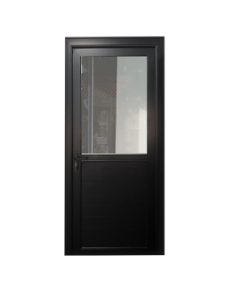 PORTE SEMI-VITREE ALU  1 VANTAIL 900X2100X1.4MM REF:AMMD02-BLACK