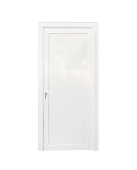 PORTE PLEINE ALU OUVRANTE 1 VANTAIL 900X2100X1.4MM REF:AMMD01-WHITE