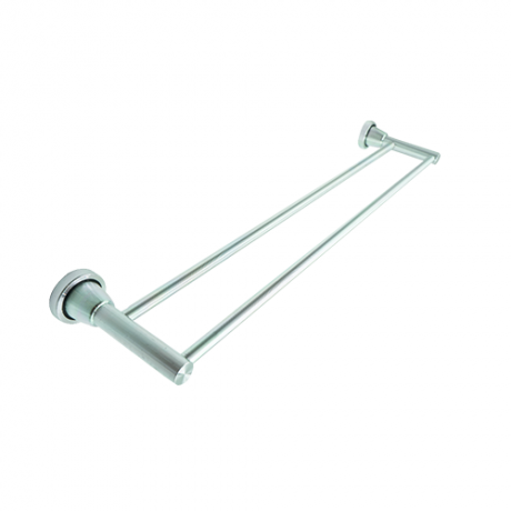 PORTE SERVIETTE DOUBLE BARRE ALUMINIUM REF: F-405