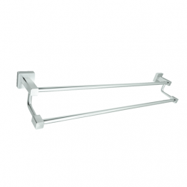 PORTE SERVIETTE DOUBLE BARRE ALUMINIUM D-157