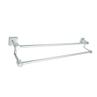 PORTE SERVIETTE DOUBLE BARRE ALUMINIUM D-157