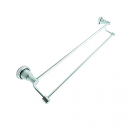 PORTE SERVIETTE DOUBLE BARRE ALUMINIUM  REF: F-406