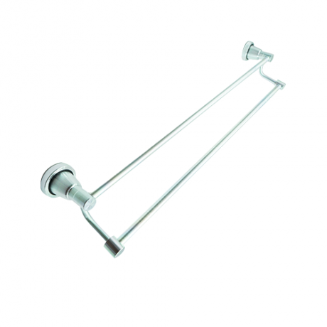 PORTE SERVIETTE DOUBLE BARRE ALUMINIUM  REF: F-406