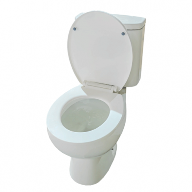 WC HORIZONTAL DOUBLE POUSSOIR BLANC P TRAP 180MM REF:2061