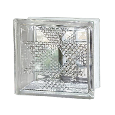 BRIQUE DE VERRE 190X190X80MM: PEARL NET