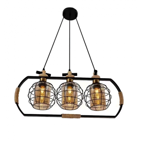 LUSTRE LED  SUSPENDUE MODERNE 3XE27- REF:XL24104-3