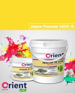 PEINTURE A L'EAU INT/EXT " ORIENT PLUS" 4KG JAUNE POUSSIN REF:1024/4