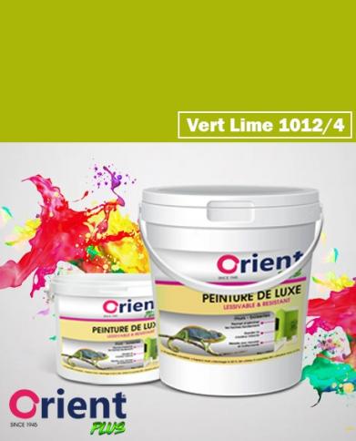 PEINTURE A L'EAU INT/EXT " ORIENT PLUS" 4KG VERT LIME REF:1012/4