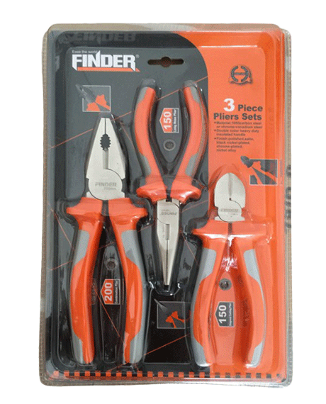 SERIE DE PINCE 3PCS 6"/8" "FINDER" REF 190043