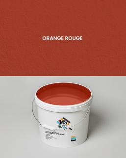 PEINTURE A L'EAU INT/EXT " MS" 30KG ORANGE ROUGE REF:1058/30