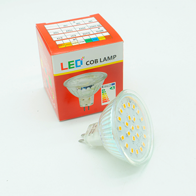 SPOT LED SDM GU5.3 5W 220V EN VERRE REF:F-168