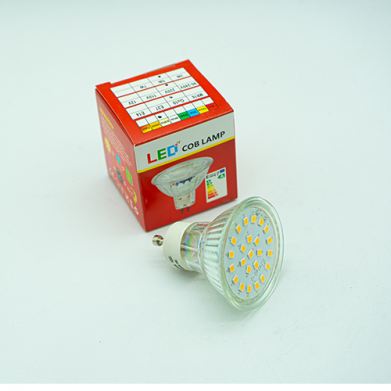 SPOT LED SDM GU10 5W 220V EN VERRE REF:F-169